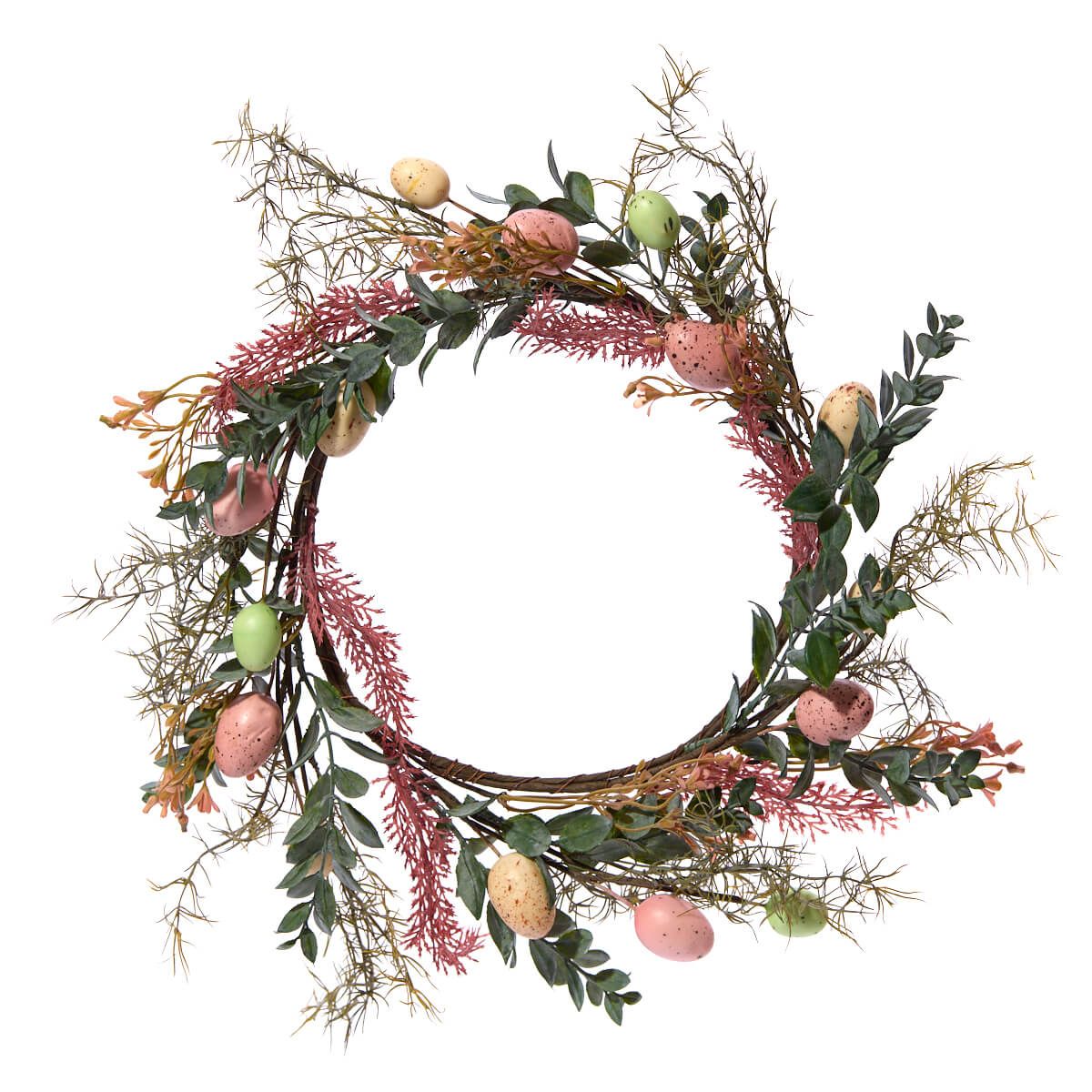 Easter Egg & Foliage Spring Wreath