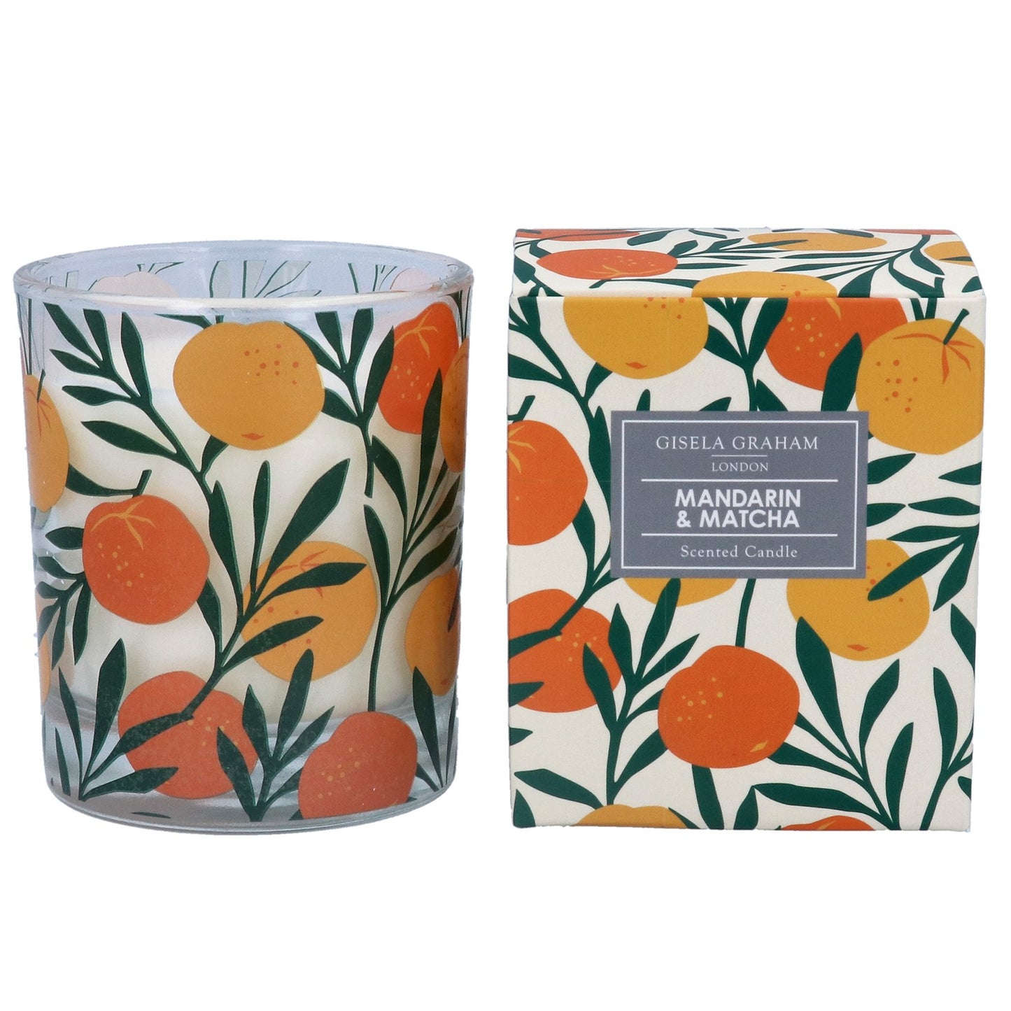 Boxed Mandrarin & Matcha Scented Candle