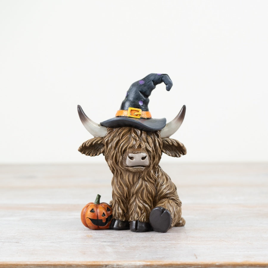 Spooky Highland Cow Ornaments - 2 sizes