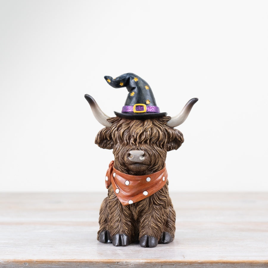 Spooky Highland Cow Ornaments - 2 sizes