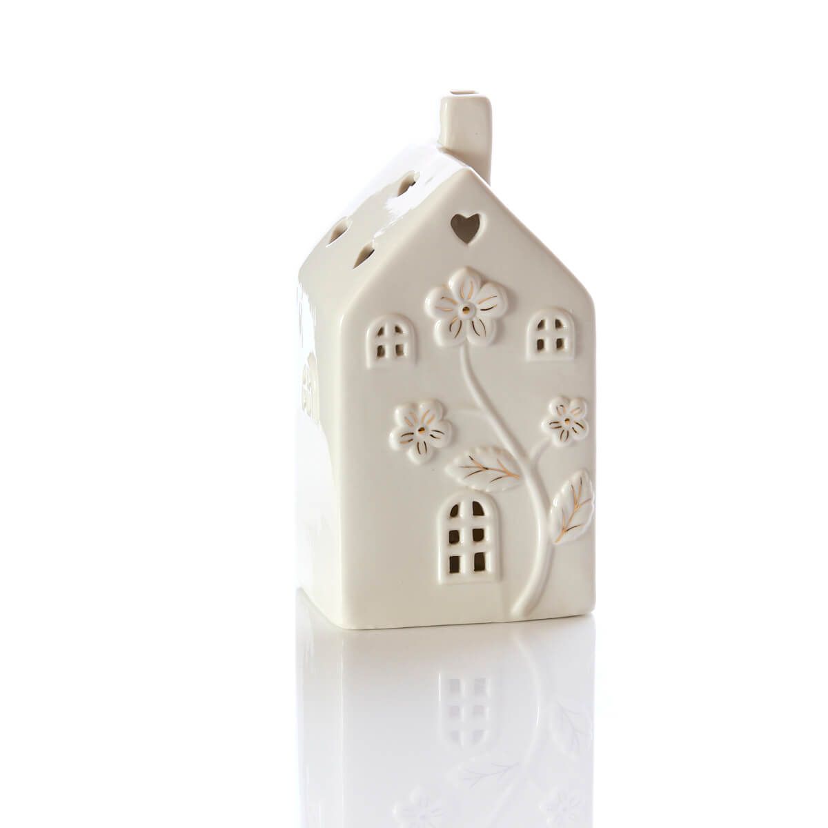 White Porcelain Floral Houses