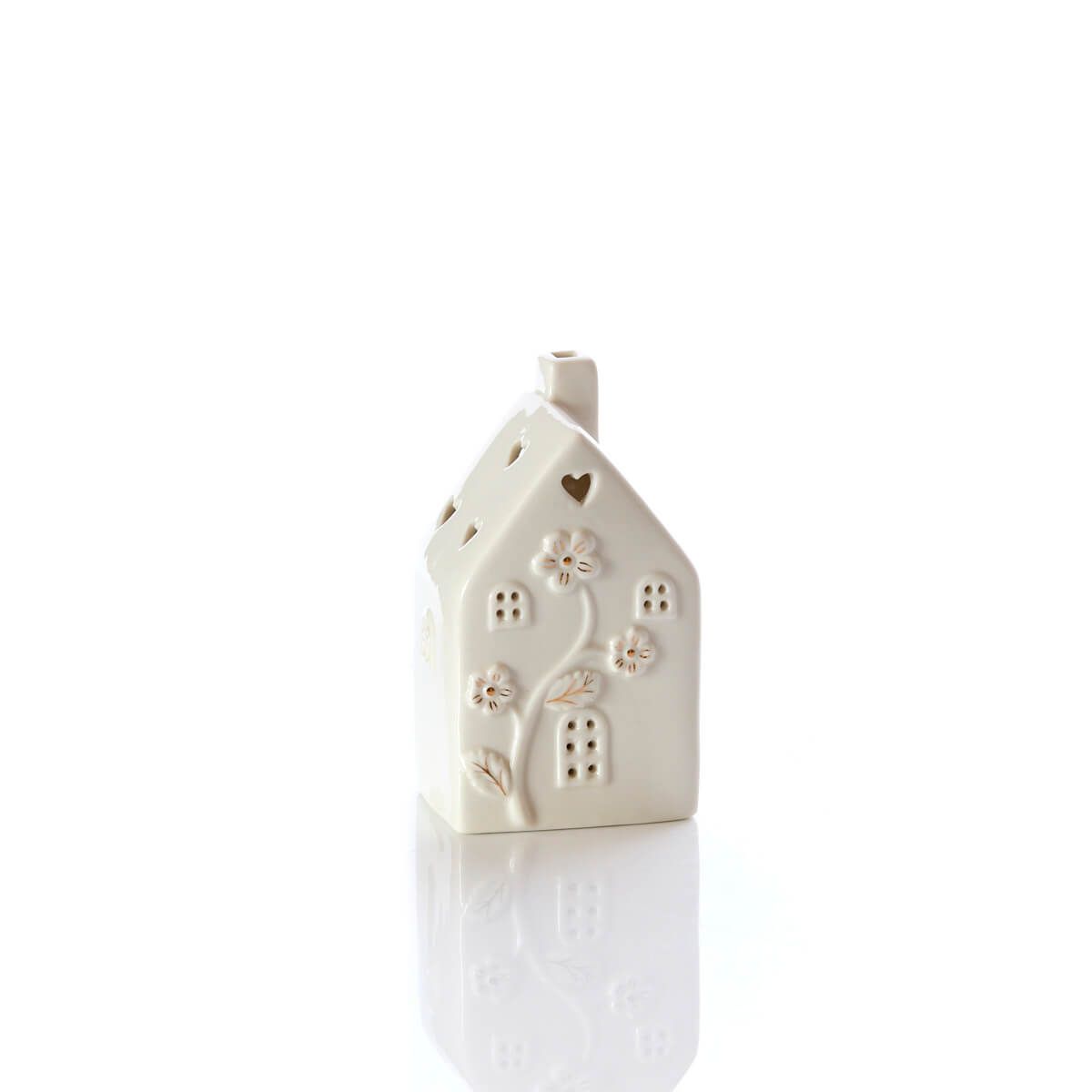 White Porcelain Floral Houses