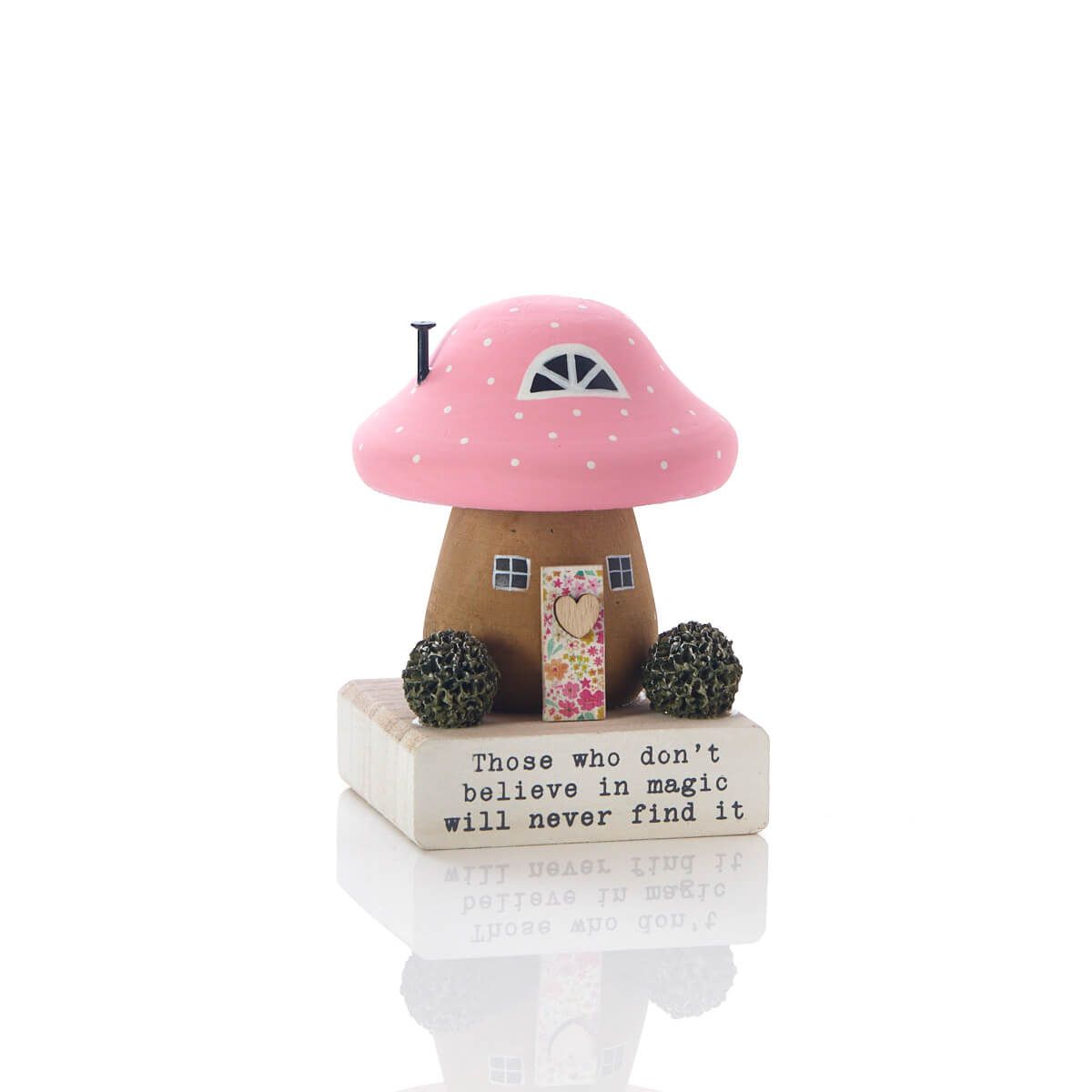 Mushroom House Wooden Block