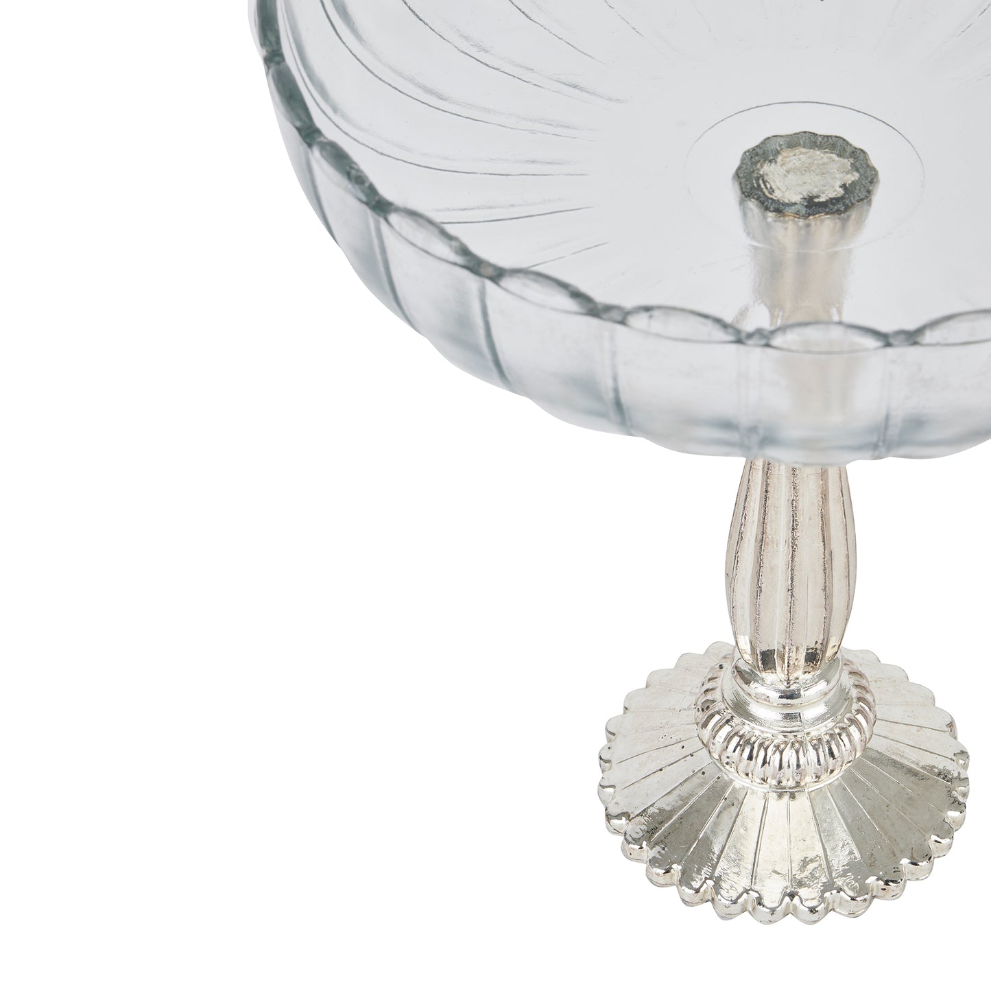 Fluted Glass Display Bowls - Small or Large