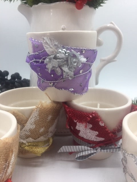 Handmade Christmas Candle Holders