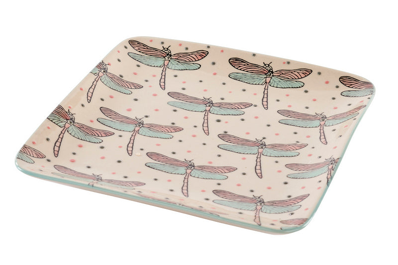 Dragonfly Square Dish