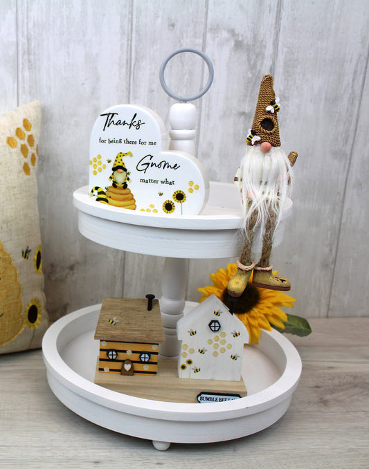 White Tiered Display Tray