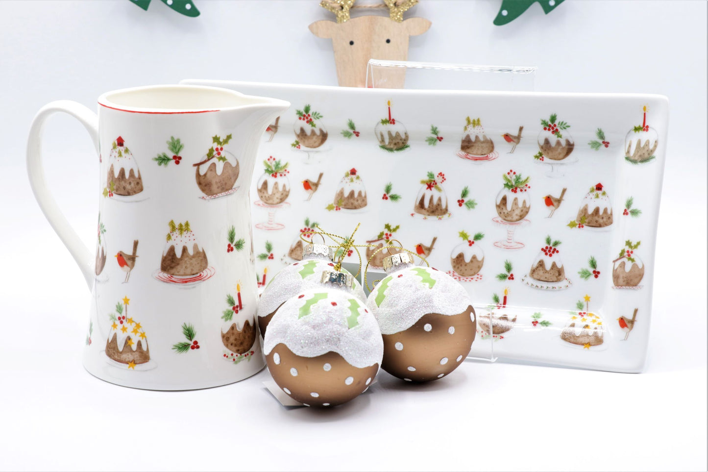 Glass Bauble - Christmas Pudding