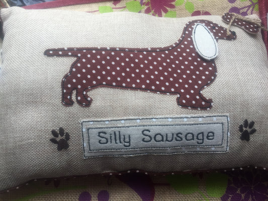 Silly Sausage Oblong Cushion