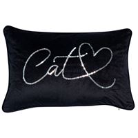 Black Velvet Cushion - 2 designs available