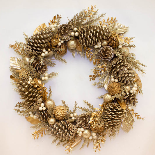 Luxury Gilded Sparkle Christmas Wreath 60cm