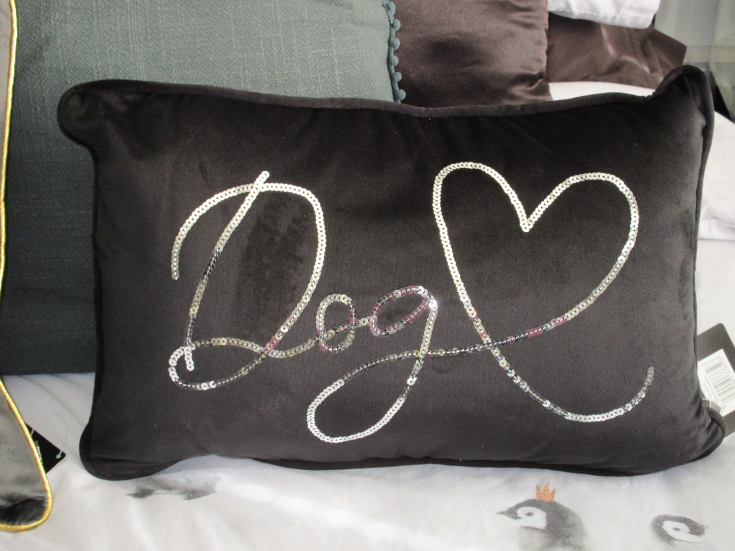 Black Velvet Cushion - 2 designs available
