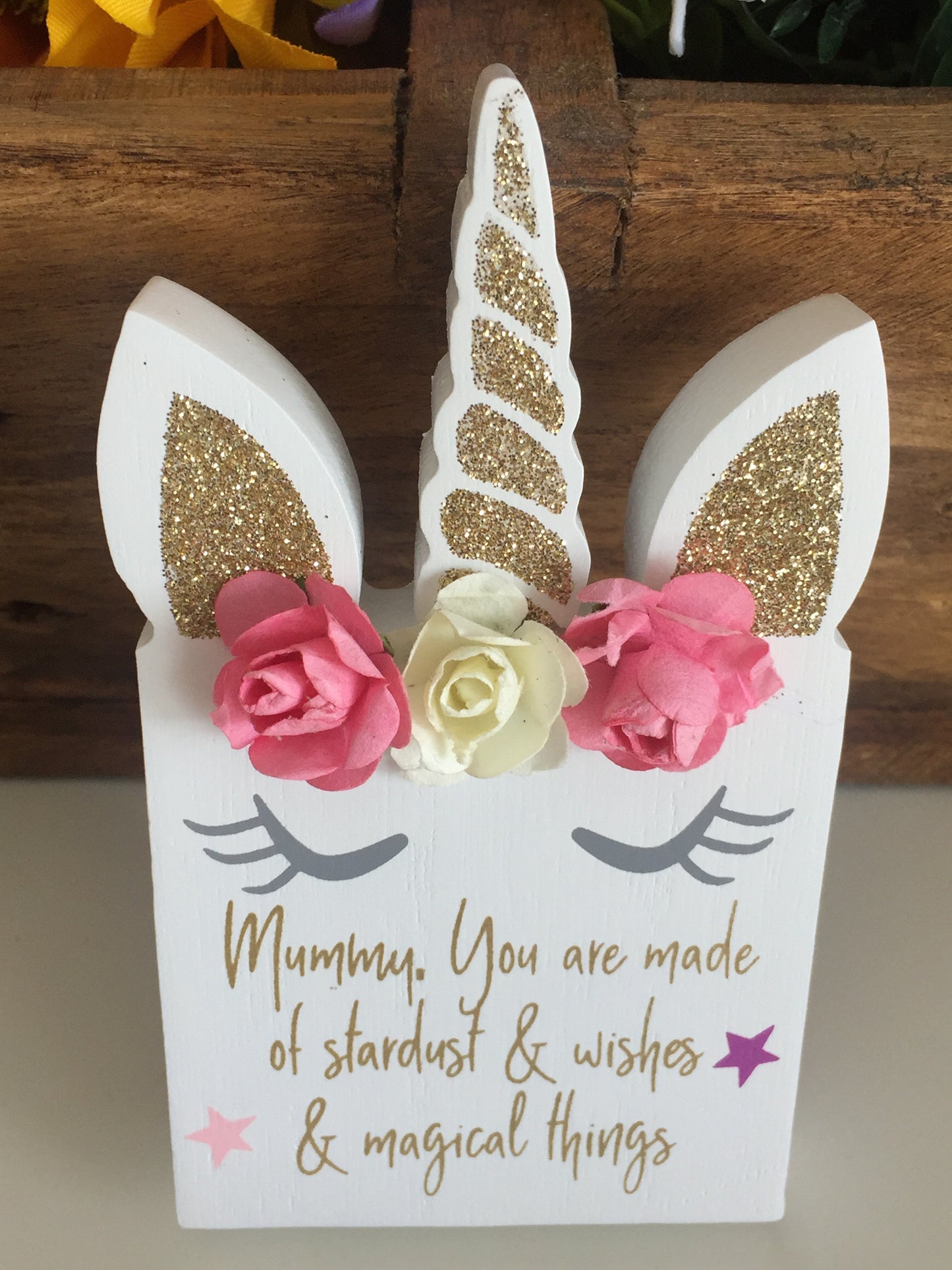 Wooden Mummy Unicorn