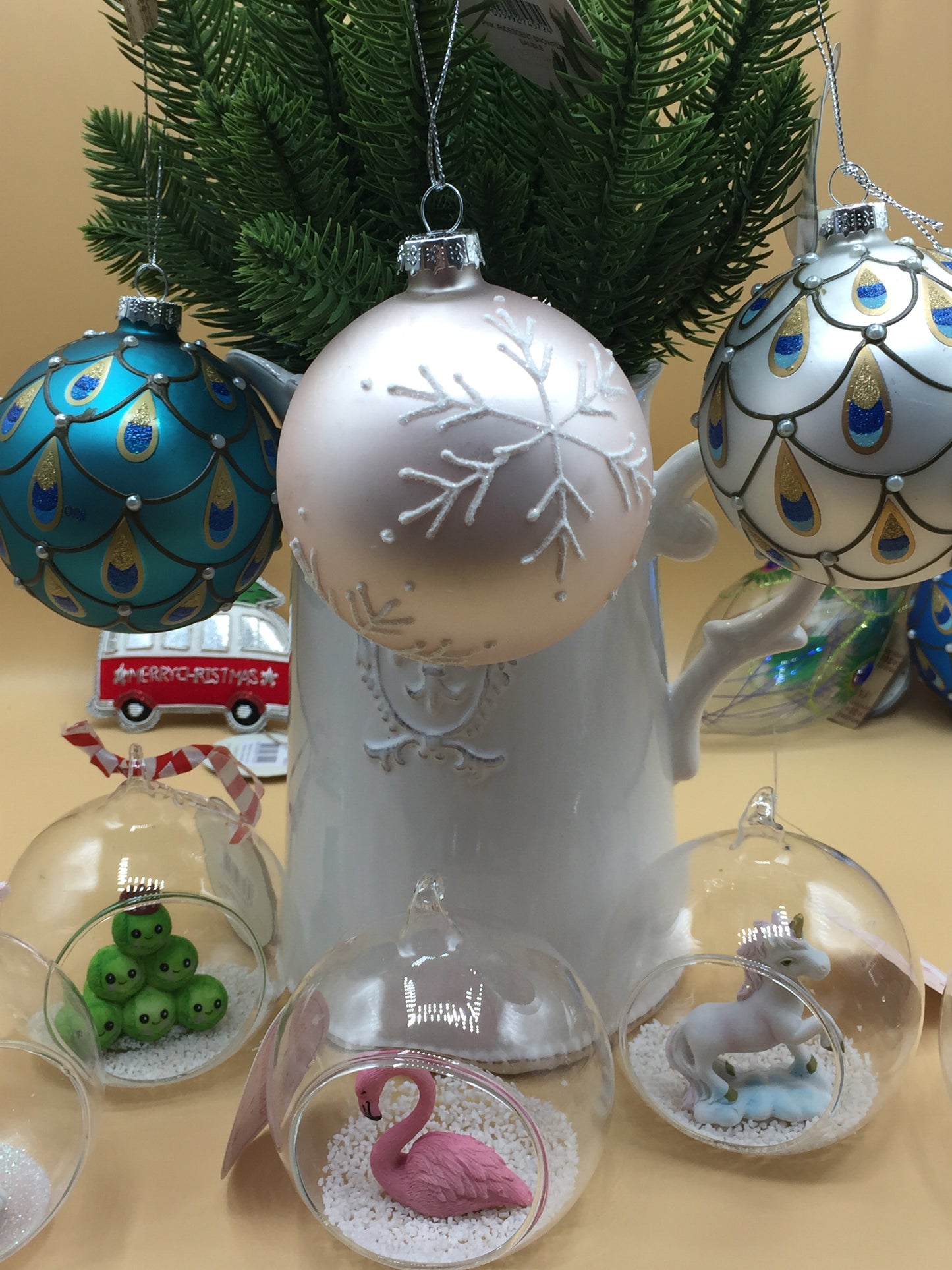 Pink Snowflake Bauble