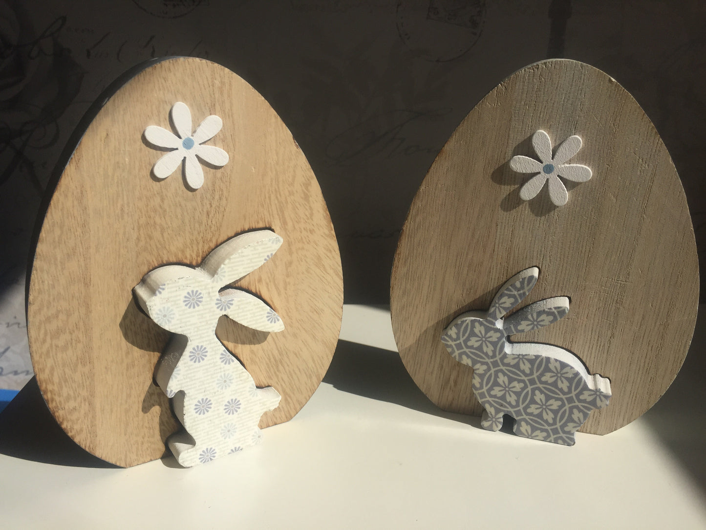 Rustic Wooden Easter Egg Decorations