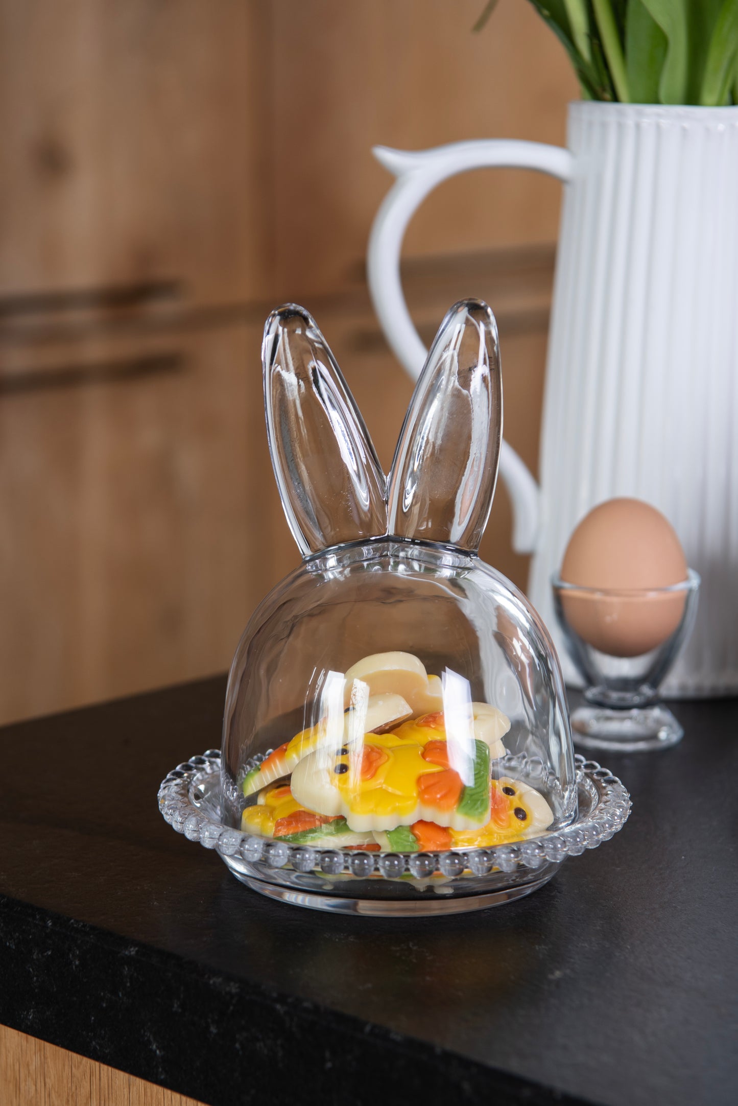 Glass Dome Bunny Cloche Bell Jar