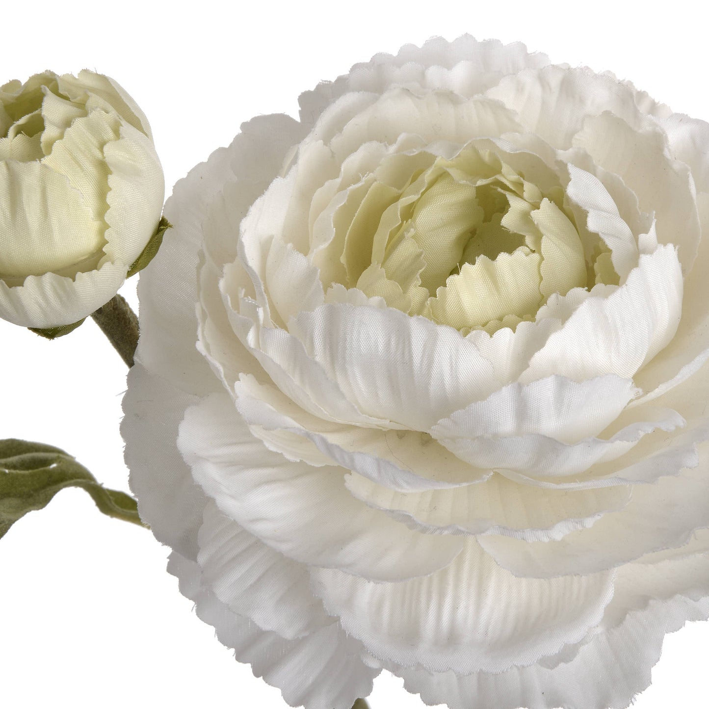 Ranunculus Faux Stem - White or Pink