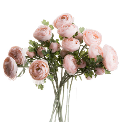 Ranunculus Faux Stem - White or Pink