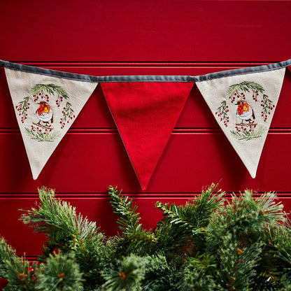 Christmas Robin Bunting Garland