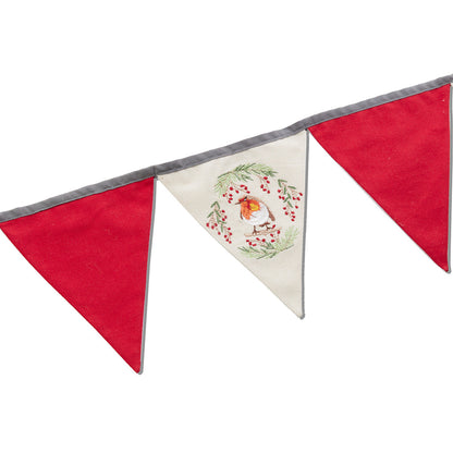 Christmas Robin Bunting Garland