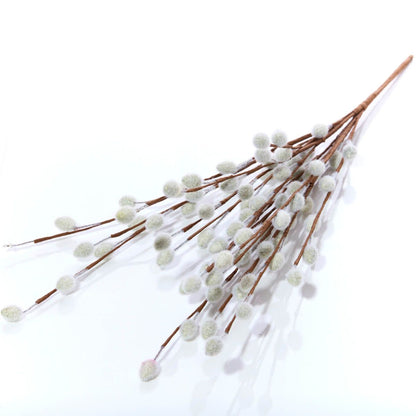 Faux Pussy Willow Branch