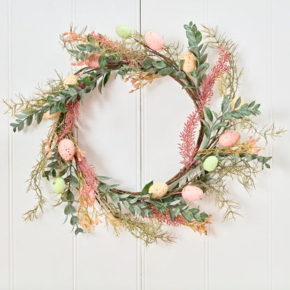 Easter Egg & Foliage Spring Wreath