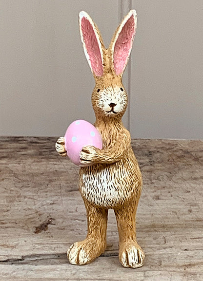 Shelf Sitting Easter Bunny Ornaments with Eggs - 3 styles