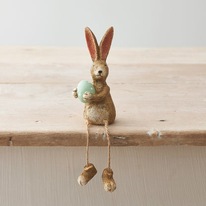 Shelf Sitting Easter Bunny Ornaments with Eggs - 3 styles