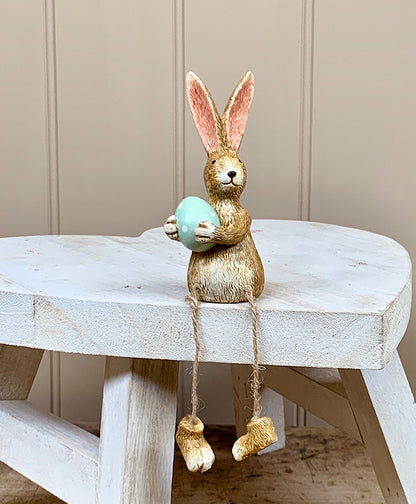 Shelf Sitting Easter Bunny Ornaments with Eggs - 3 styles