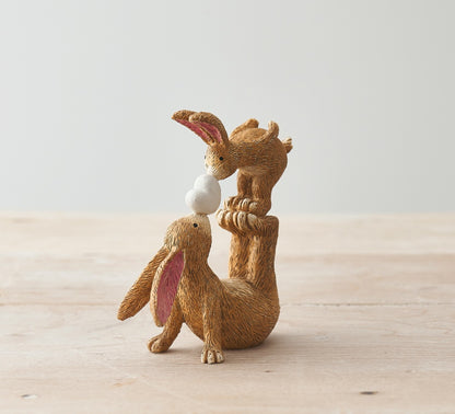 Kissing Bunnies Easter Ornament - 2 styles available