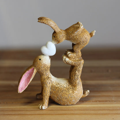 Kissing Bunnies Easter Ornament - 2 styles available