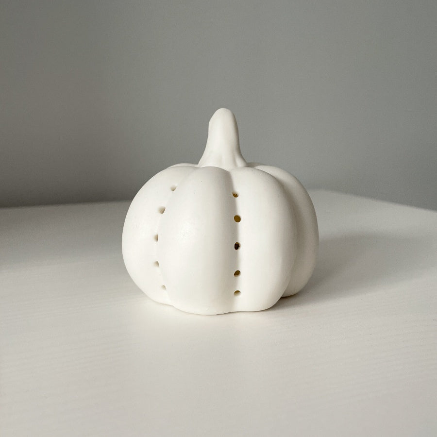 Ceramic LED Pumpkins - set of 2