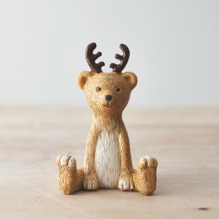 Sitting Reindeer Bear Ornament