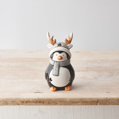 Ceramic Penguin Decoration with LED lights