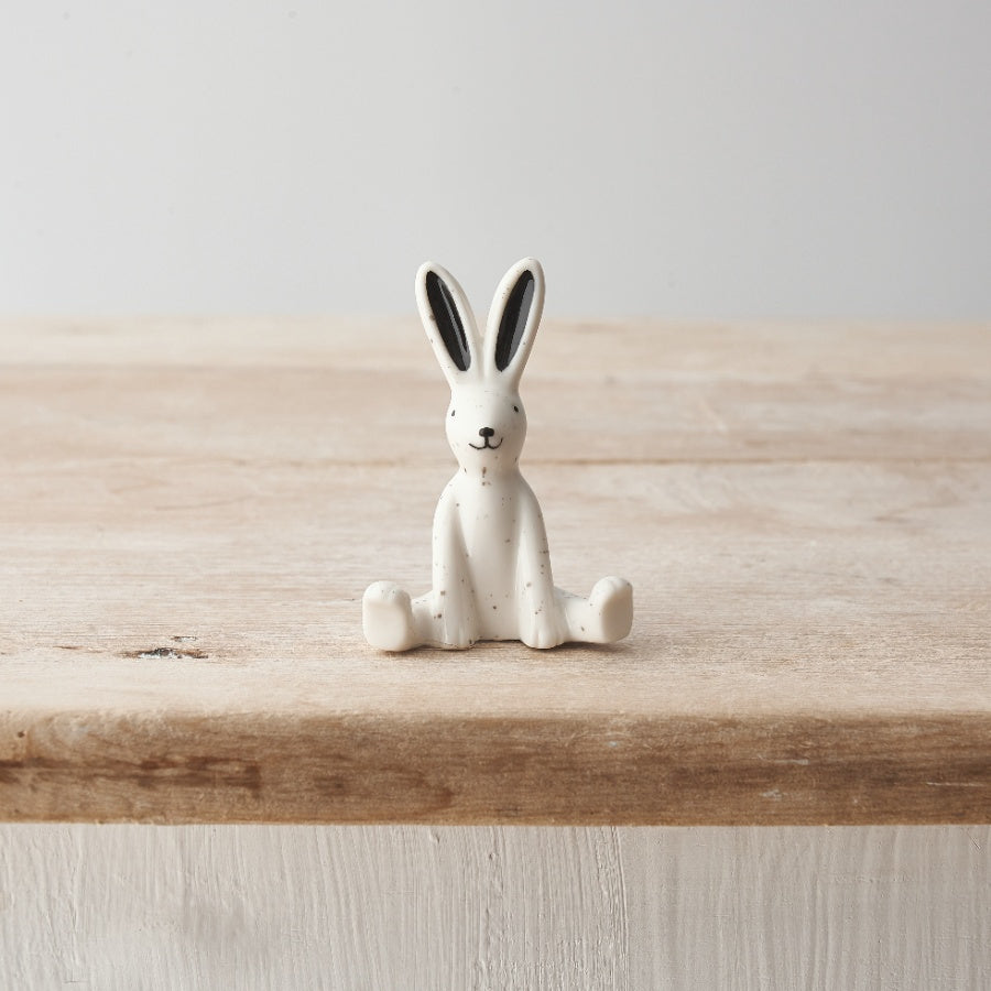 Speckled Porcelain Rabbit Ornament