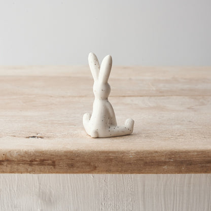 Speckled Porcelain Rabbit Ornament