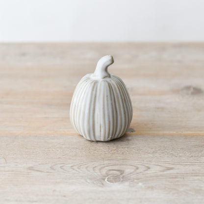 Reactive Glazed Pumpkin Ornament