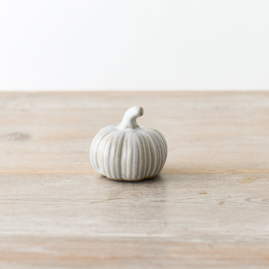 Reactive Glazed Pumpkin Ornament