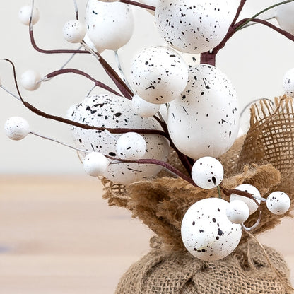 White Artificial Easter Egg Tree