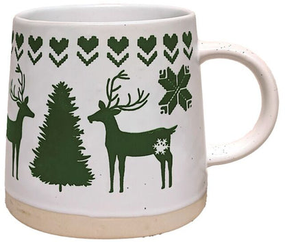 Christmas Tapered Stoneware Mug (3 styles)