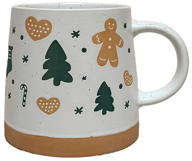 Christmas Tapered Stoneware Mug (3 styles)