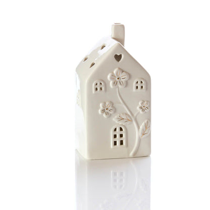 White Porcelain Floral Houses