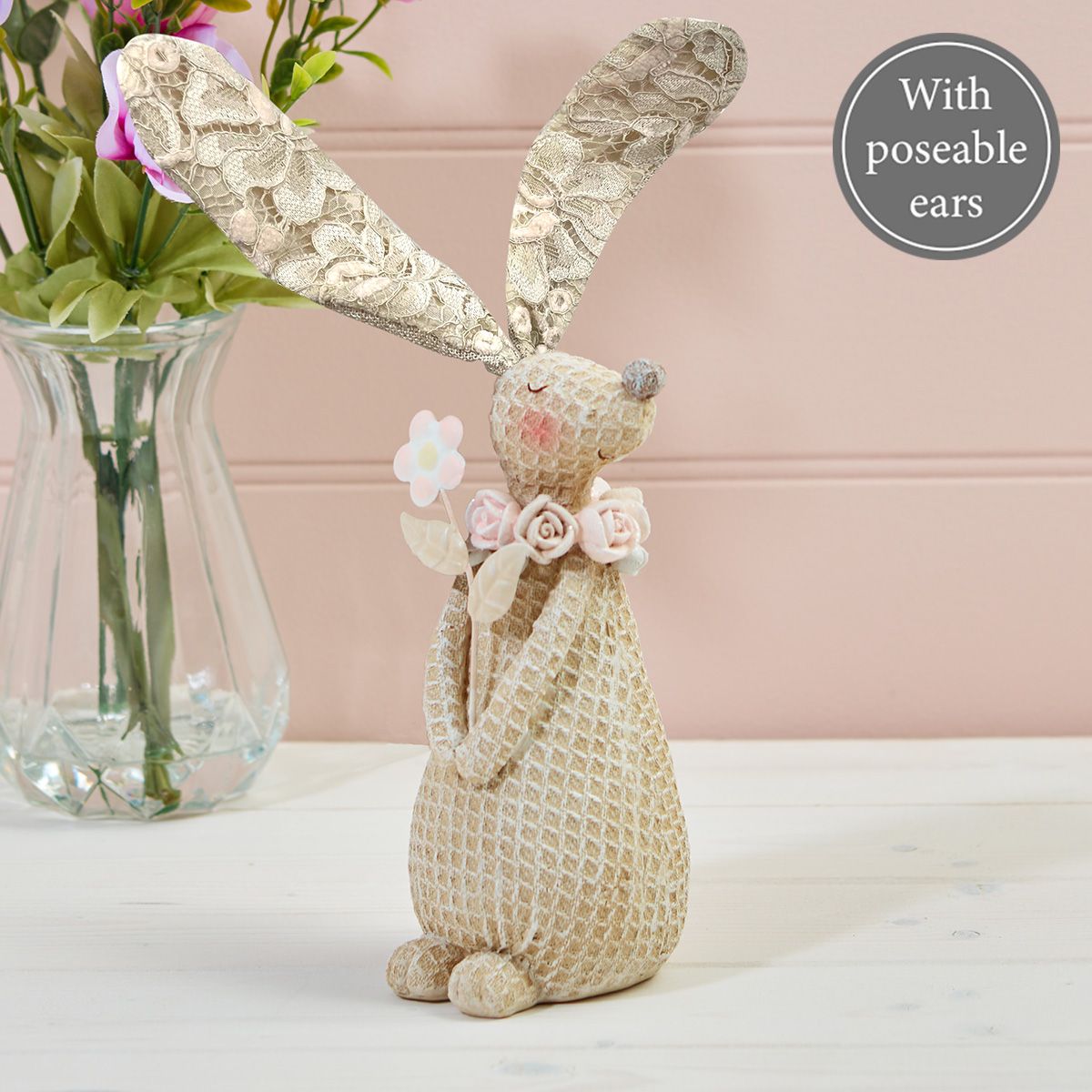 Grace Resin Bunny Ornament