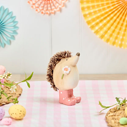 Hedgehogs in Wellies Ornaments