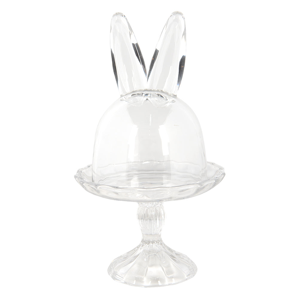 Glass Dome Bunny Cloche Bell Jar - Clear