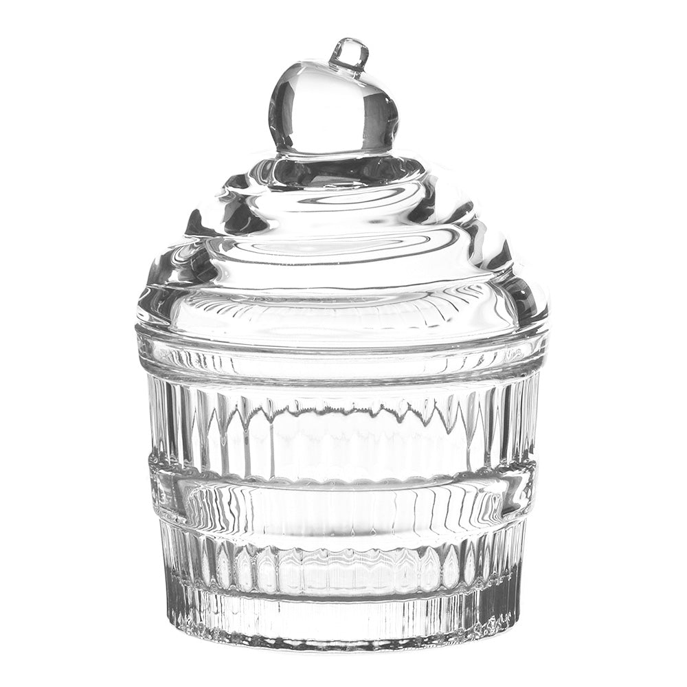 Glass Storage Jar - Cupcake