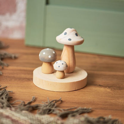 Spotty Mushroom Wooden Block