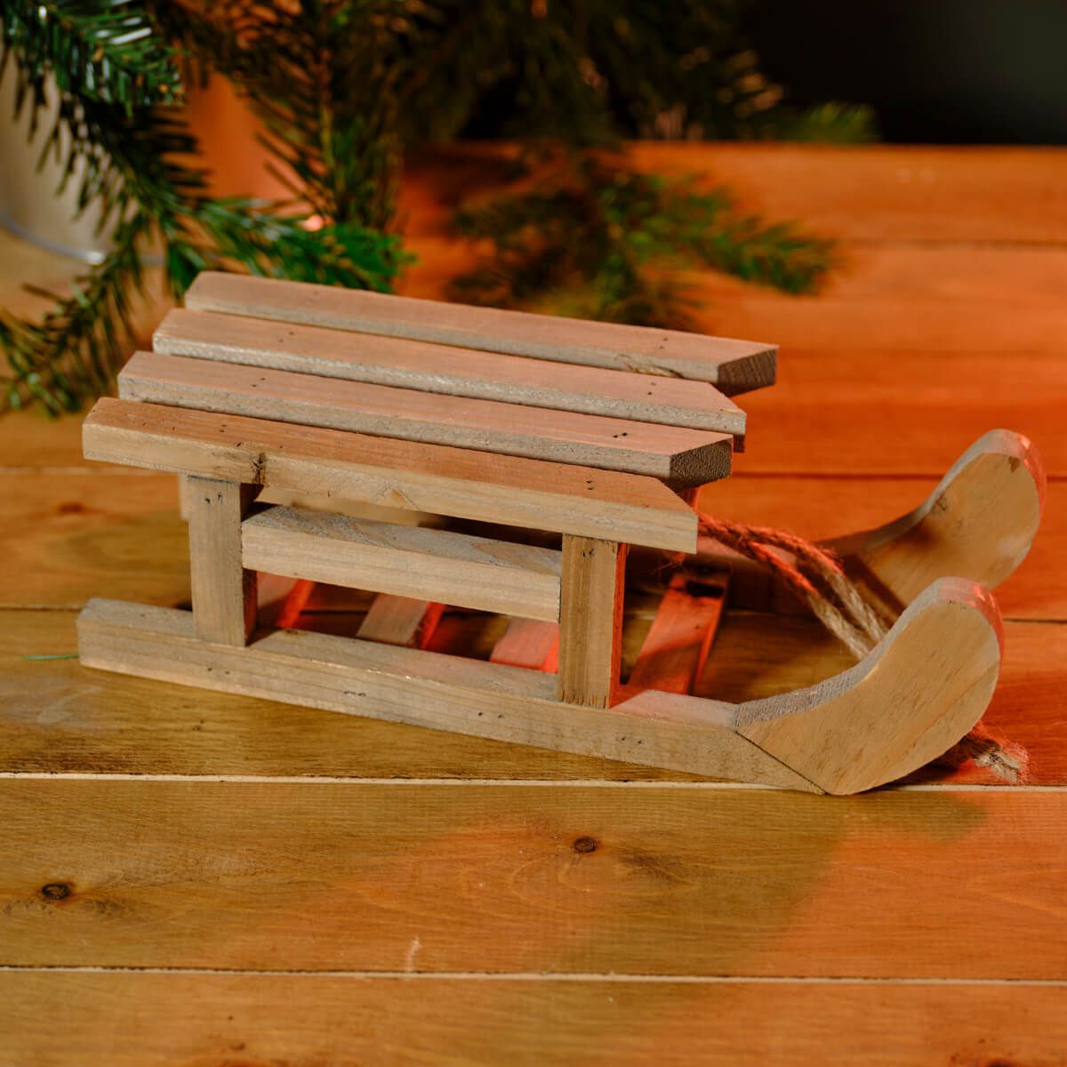 Recycled Wood Ornamental Styling Sleigh - 2 sizes
