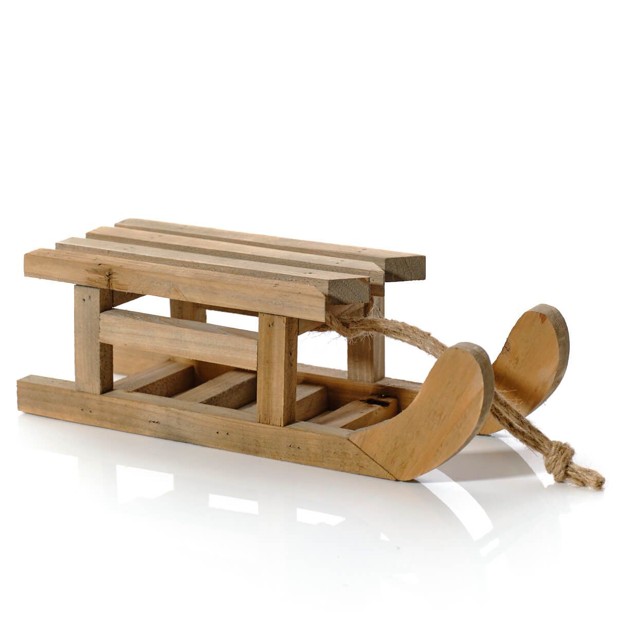 Recycled Wood Ornamental Styling Sleigh - 2 sizes