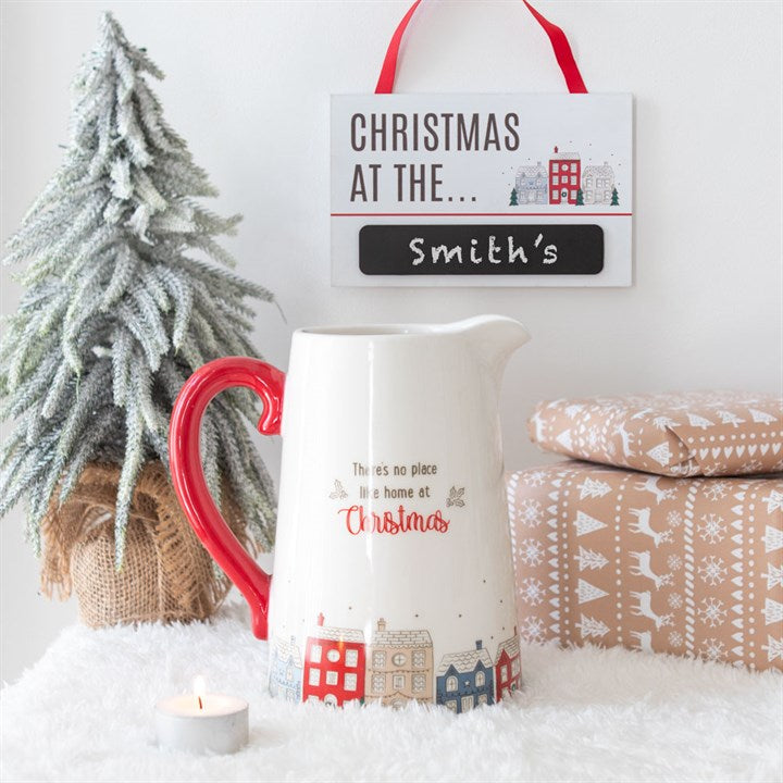 Christmas Village Ceramic Jug